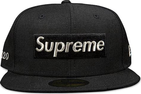 supreme $1m metallic box logo|Supreme $1M Metallic Box Logo New Era Black.